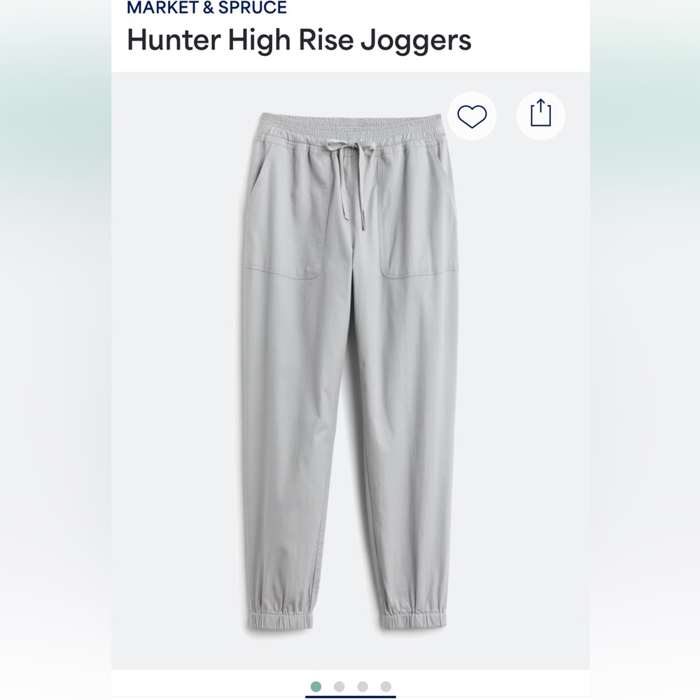 MARKET‎ & SPRUCE Hunter High Rise Joggers womens large gray no holes or stains